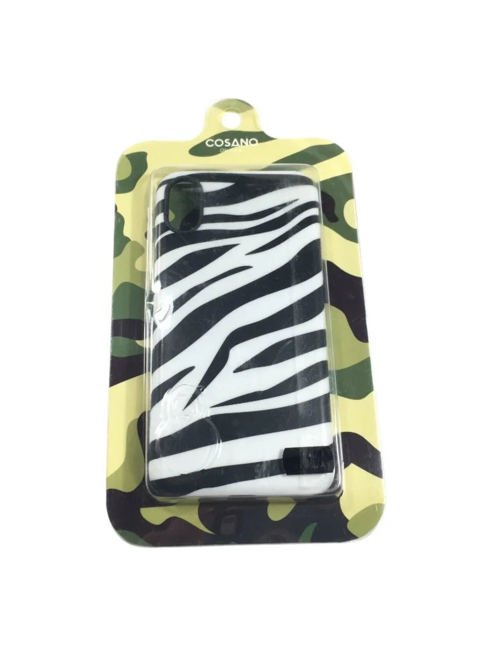 NEW iPhone Xs 10s X 10 Cell Phone Case Cover Zebra Animal Print Black White NIP